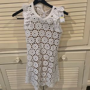 Michael Kors collection- Medallion Lace White Dress-